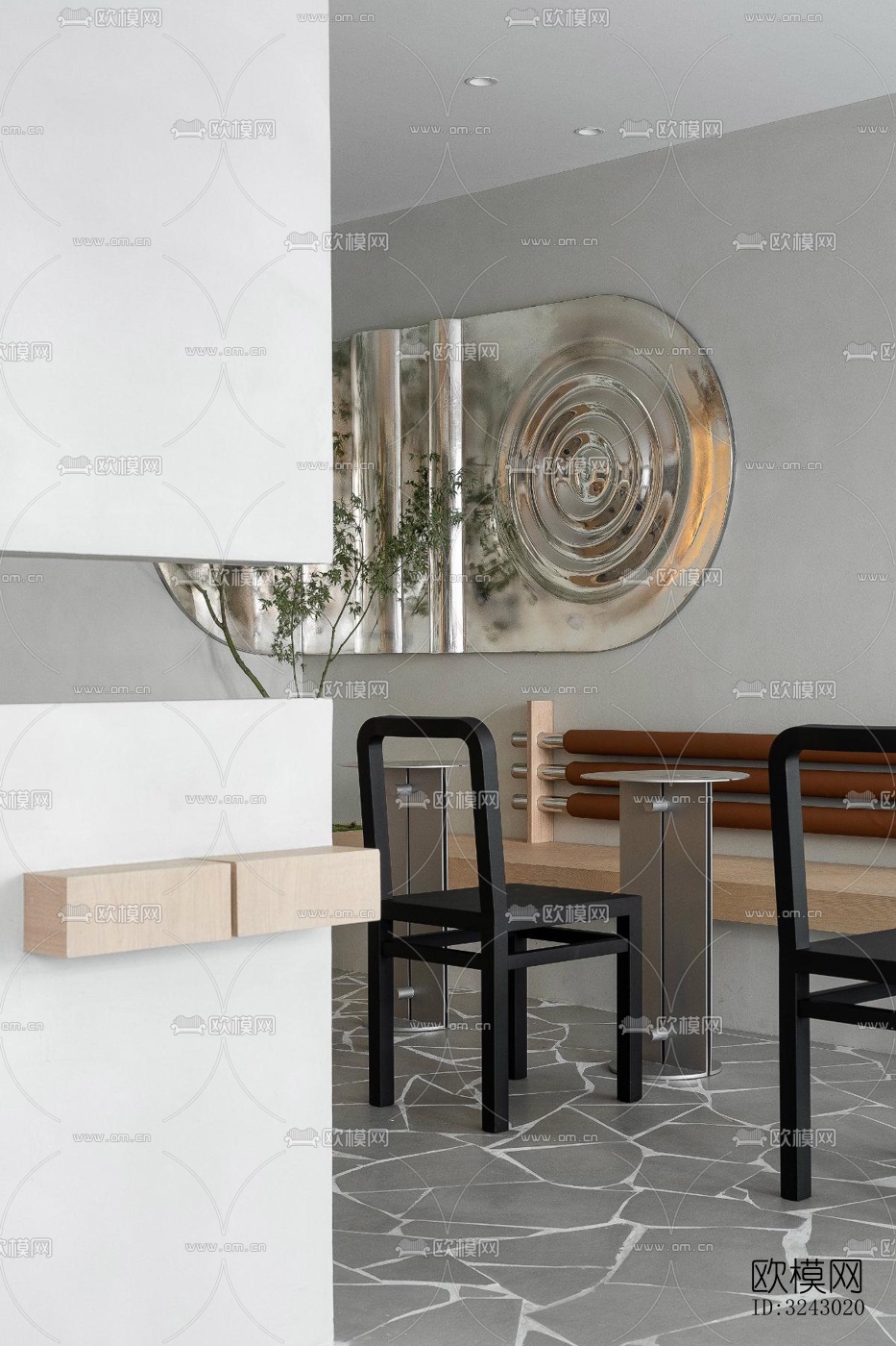 现代咖啡奶茶效果图下载（渲染图11）