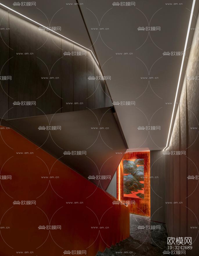 新中式中餐厅效果图下载（渲染图13）