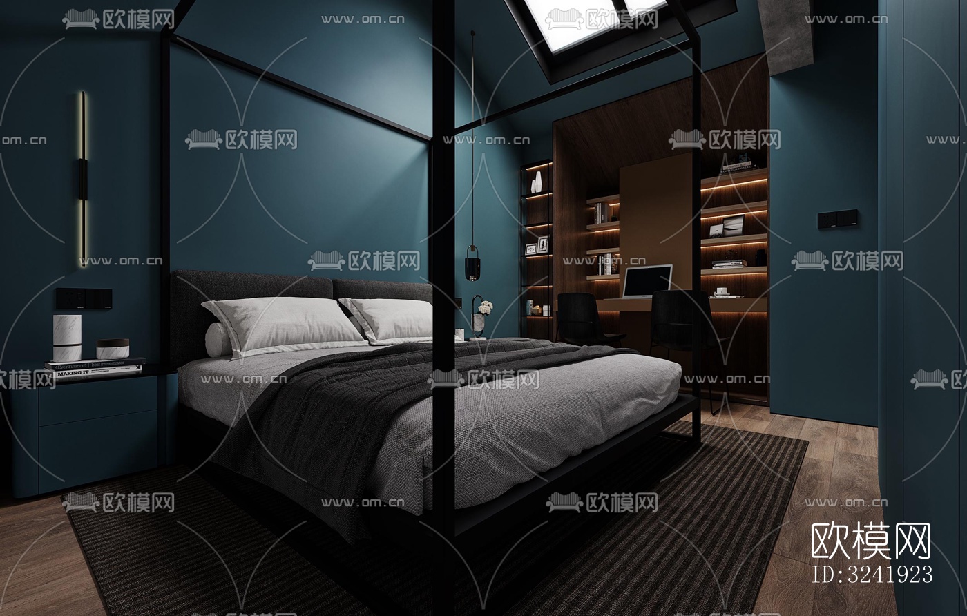 现代公寓效果图下载（渲染图16）