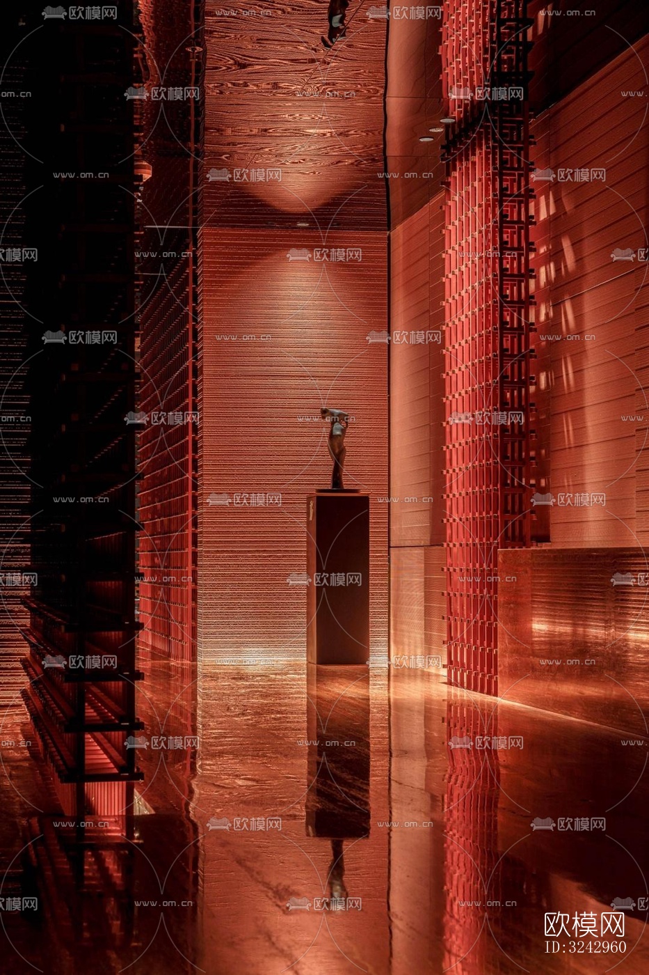 现代中餐厅效果图下载（渲染图8）