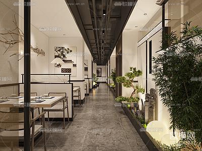 中式中餐厅效果图下载（渲染图6）