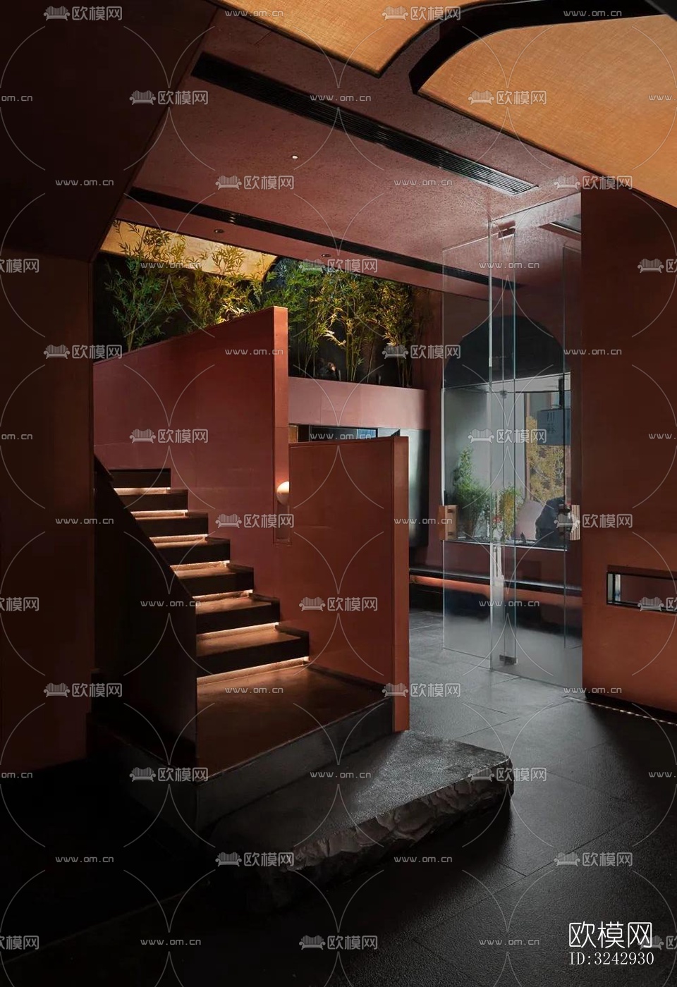 现代中餐厅效果图下载（渲染图19）