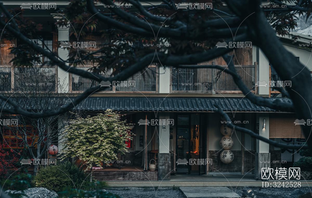 中式中餐厅效果图下载（渲染图3）