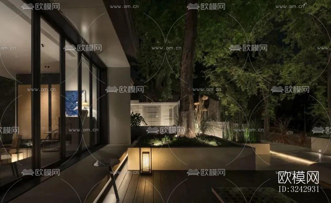 现代中餐厅效果图下载（渲染图16）