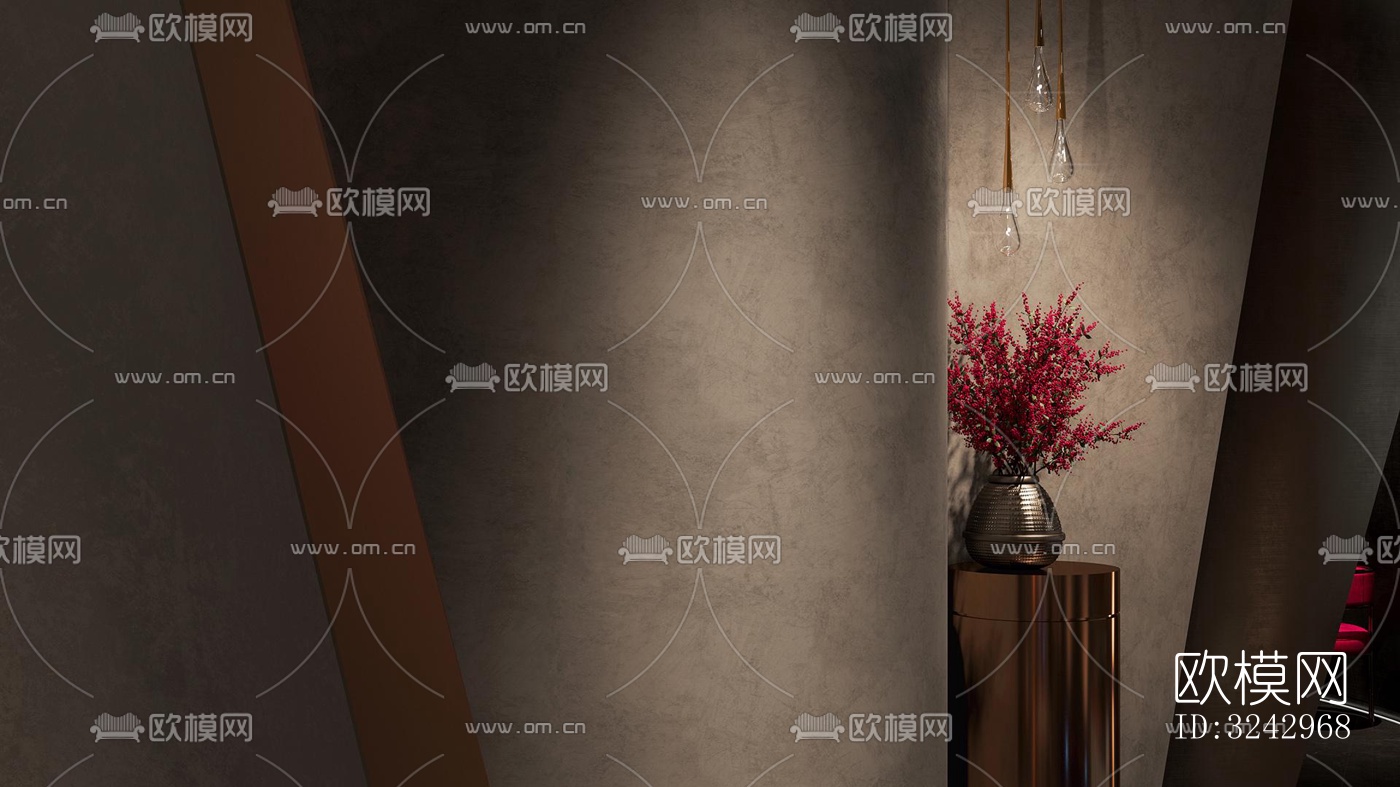 现代中餐厅效果图下载（渲染图16）