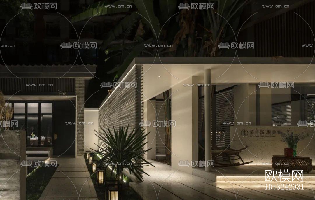 现代中餐厅效果图下载（渲染图15）