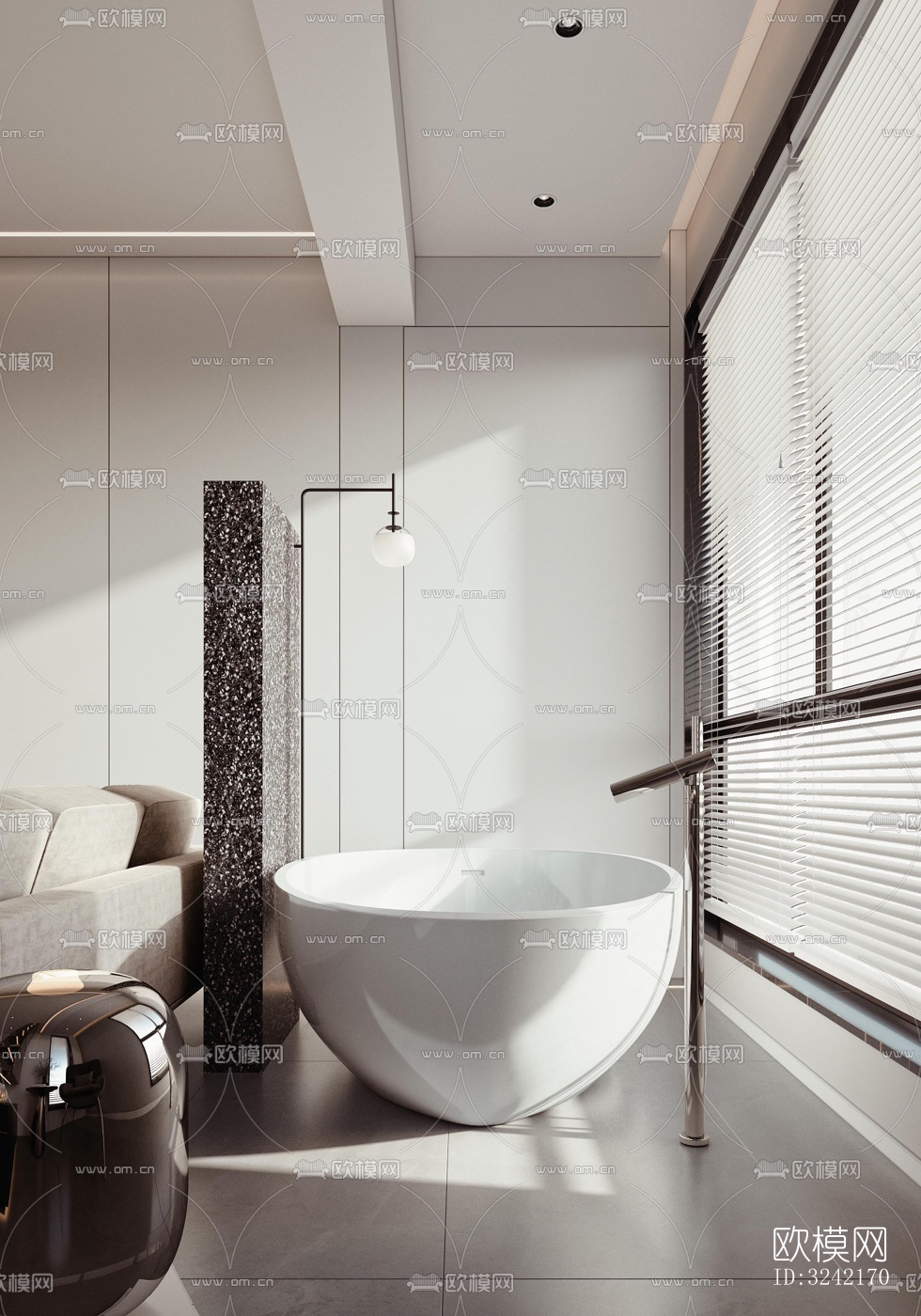 现代客餐厅效果图下载（渲染图1）