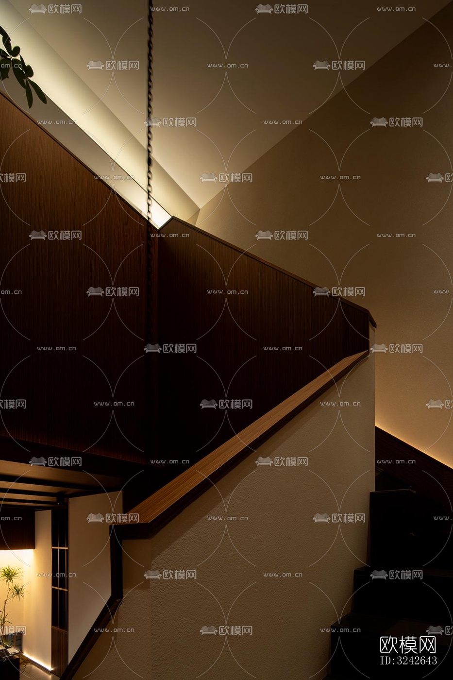 新中式中餐厅效果图下载（渲染图13）