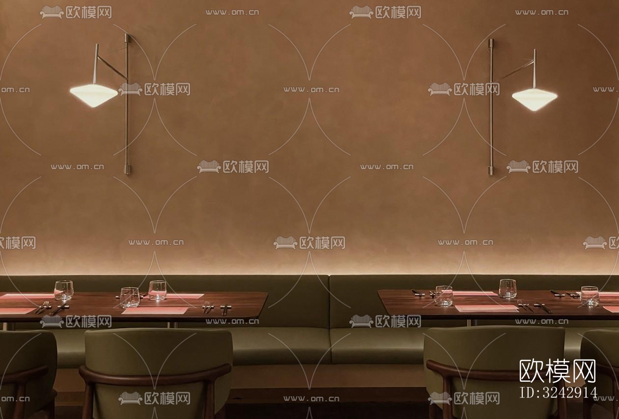 现代中餐厅效果图下载（渲染图11）