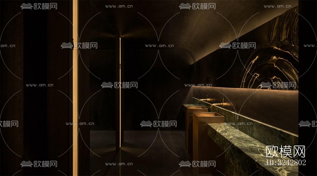 新中式中餐厅效果图下载（渲染图10）