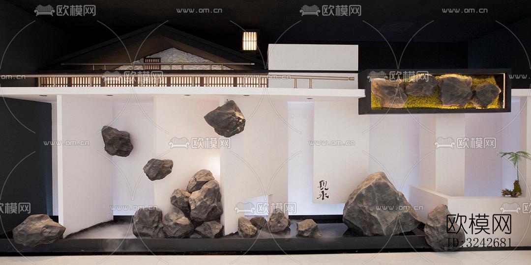 新中式中餐厅效果图下载（渲染图17）