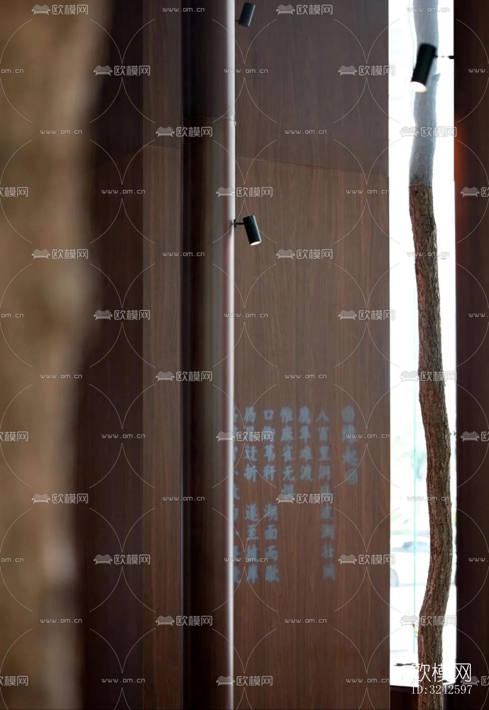 新中式中餐厅效果图下载（渲染图1）