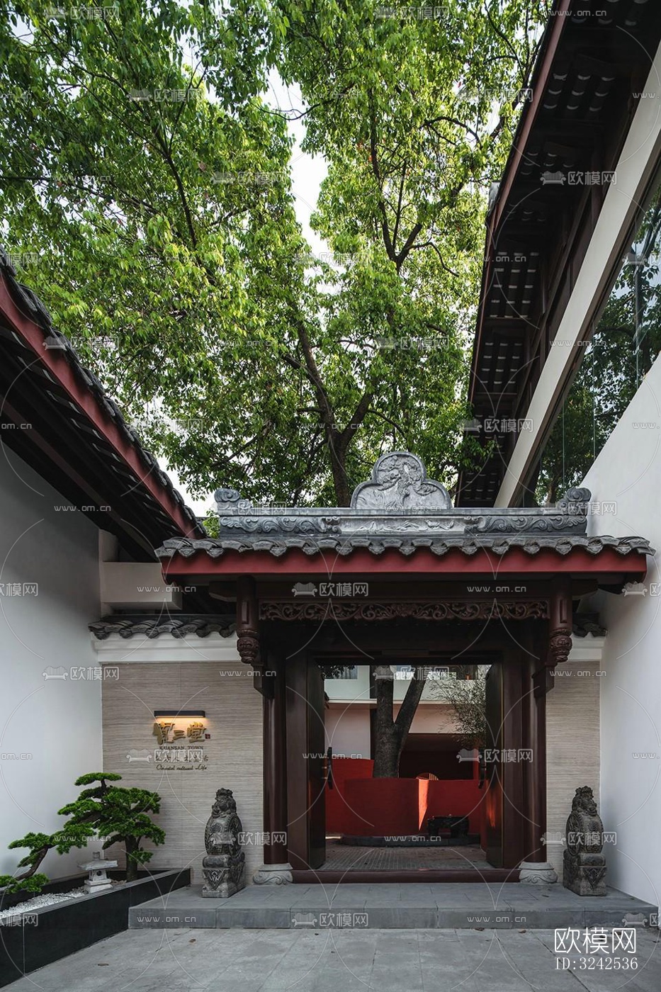 中式中餐厅效果图下载（渲染图9）