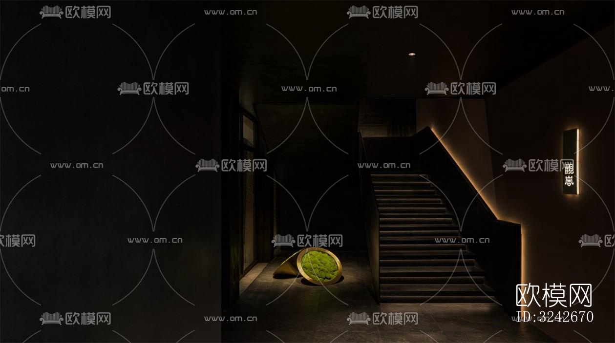 新中式中餐厅效果图下载（渲染图20）