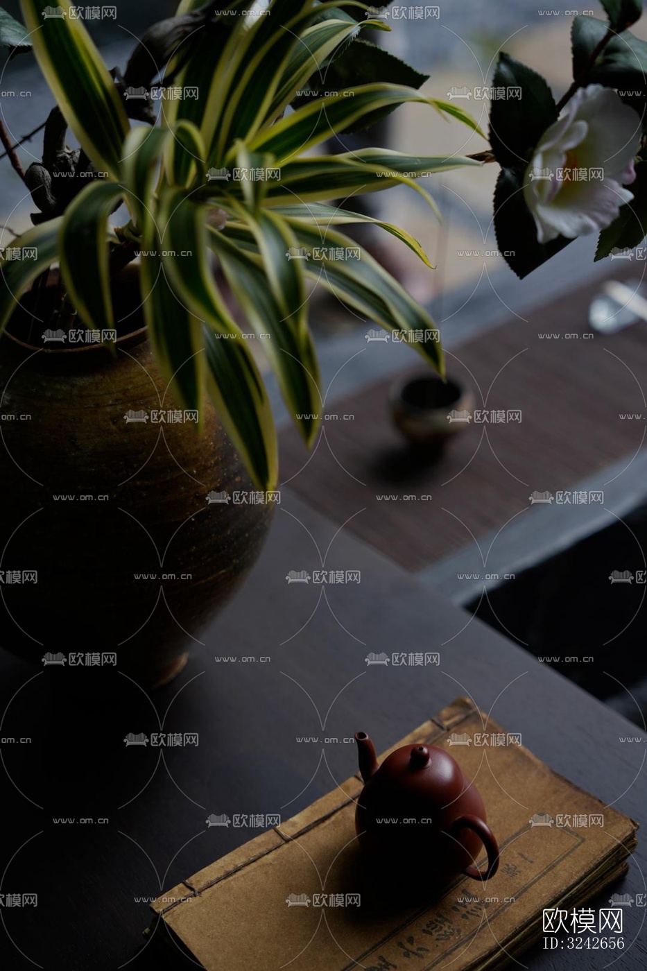 新中式中餐厅效果图下载（渲染图13）