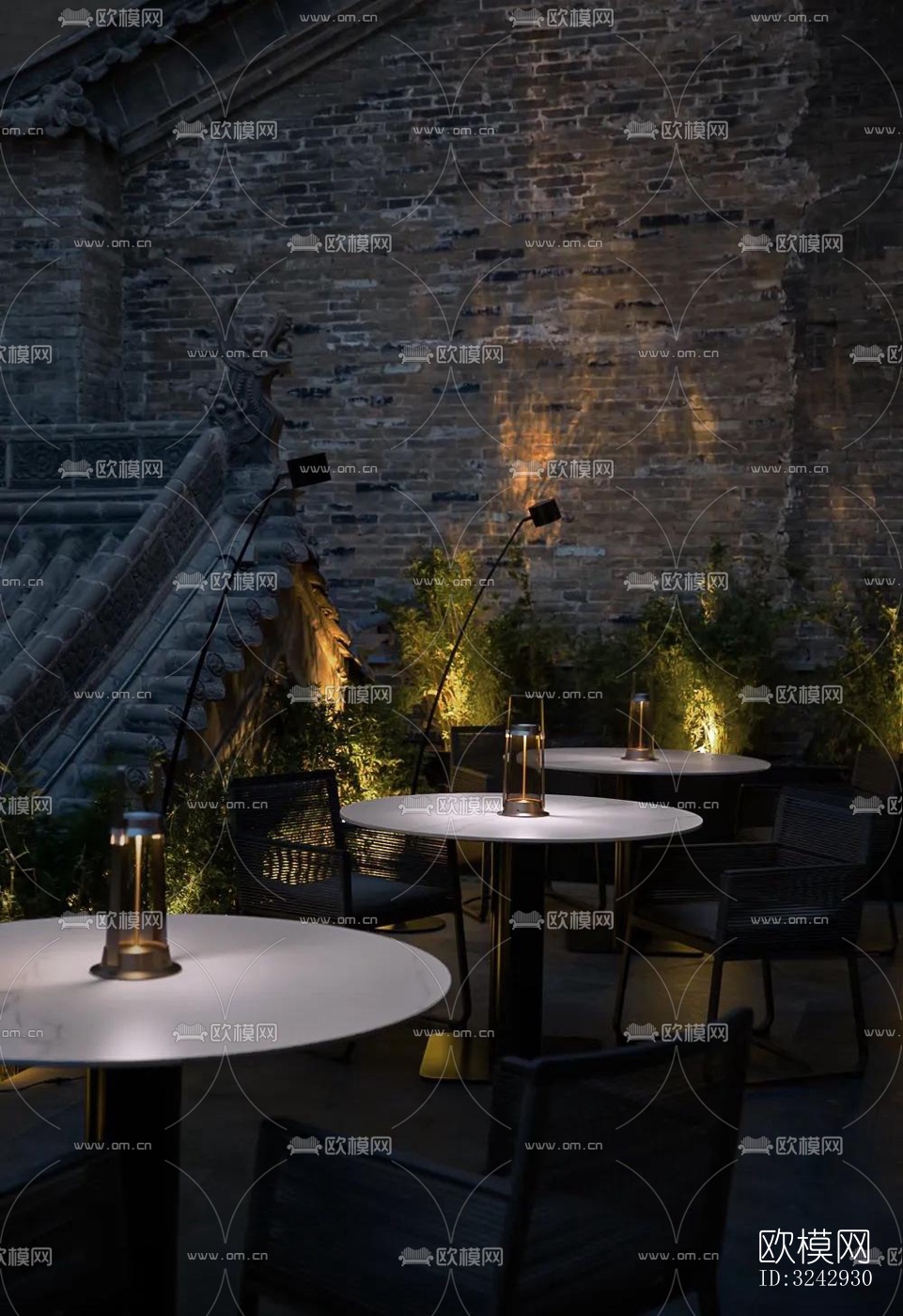 现代中餐厅效果图下载（渲染图16）