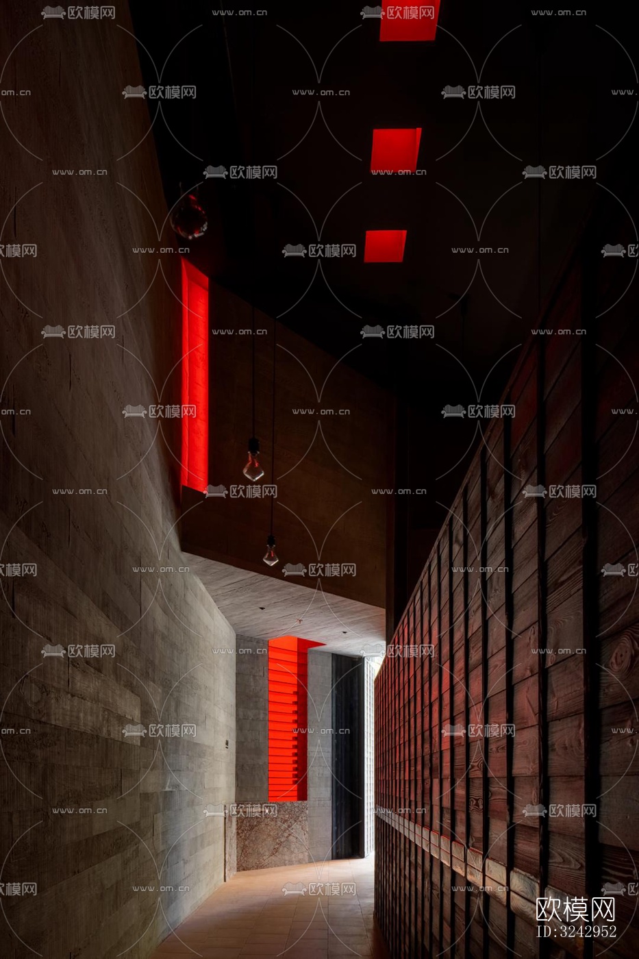 现代中餐厅效果图下载（渲染图1）