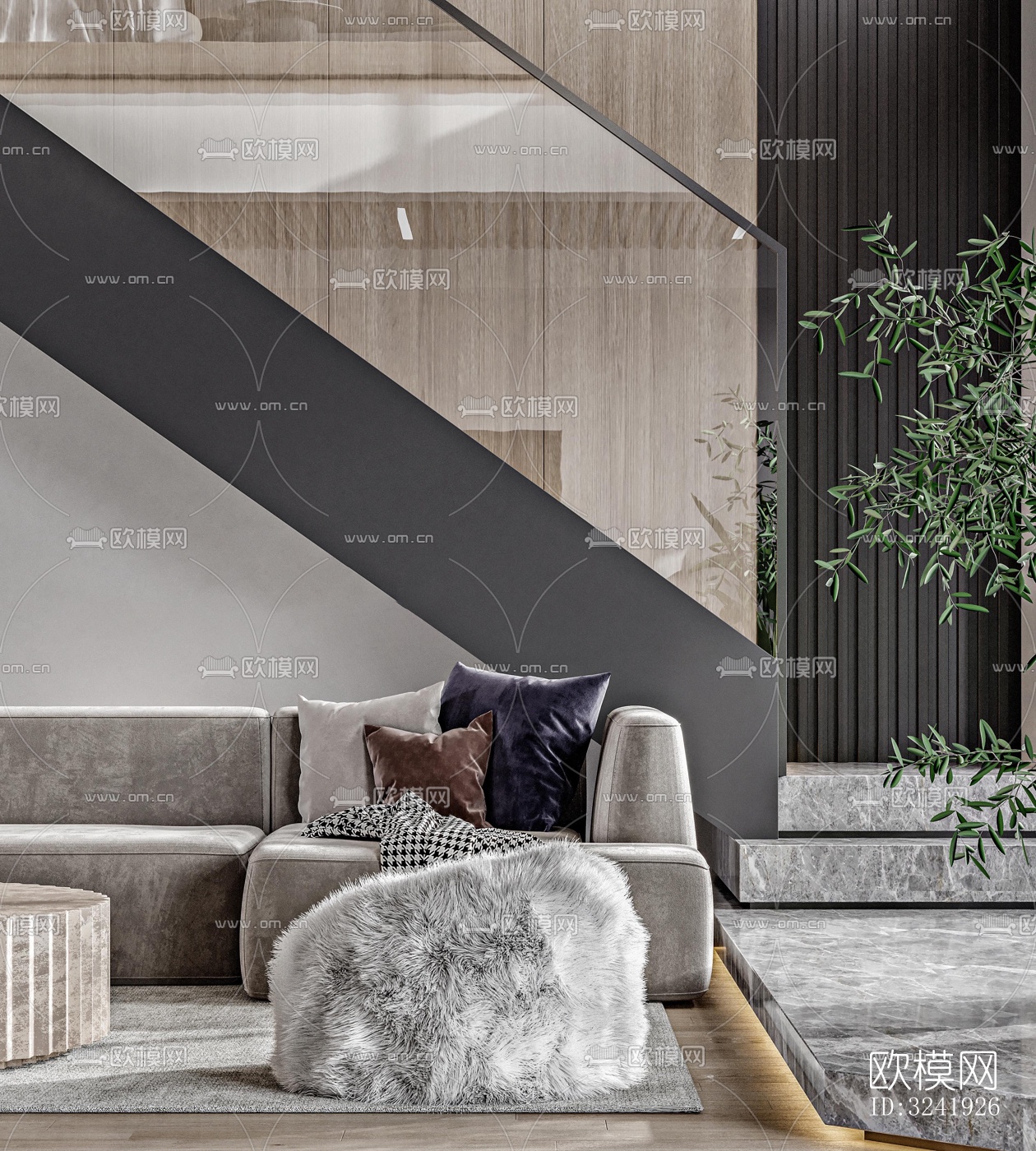 现代别墅效果图下载（渲染图7）