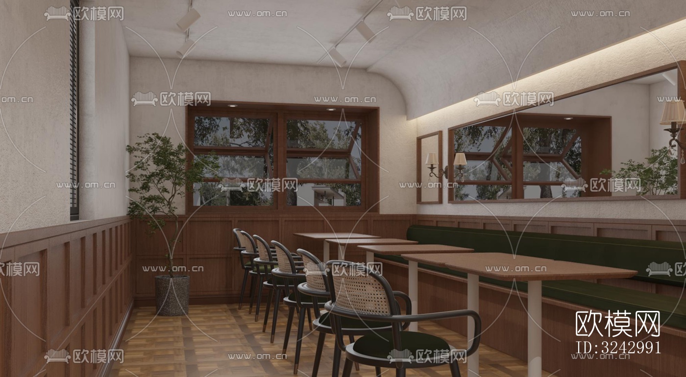 侘寂咖啡奶茶效果图下载（渲染图9）