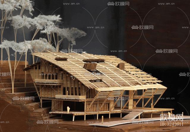 新中式中餐厅效果图下载（渲染图15）