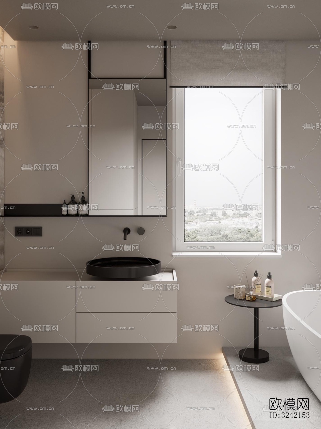 现代客餐厅效果图下载（渲染图18）