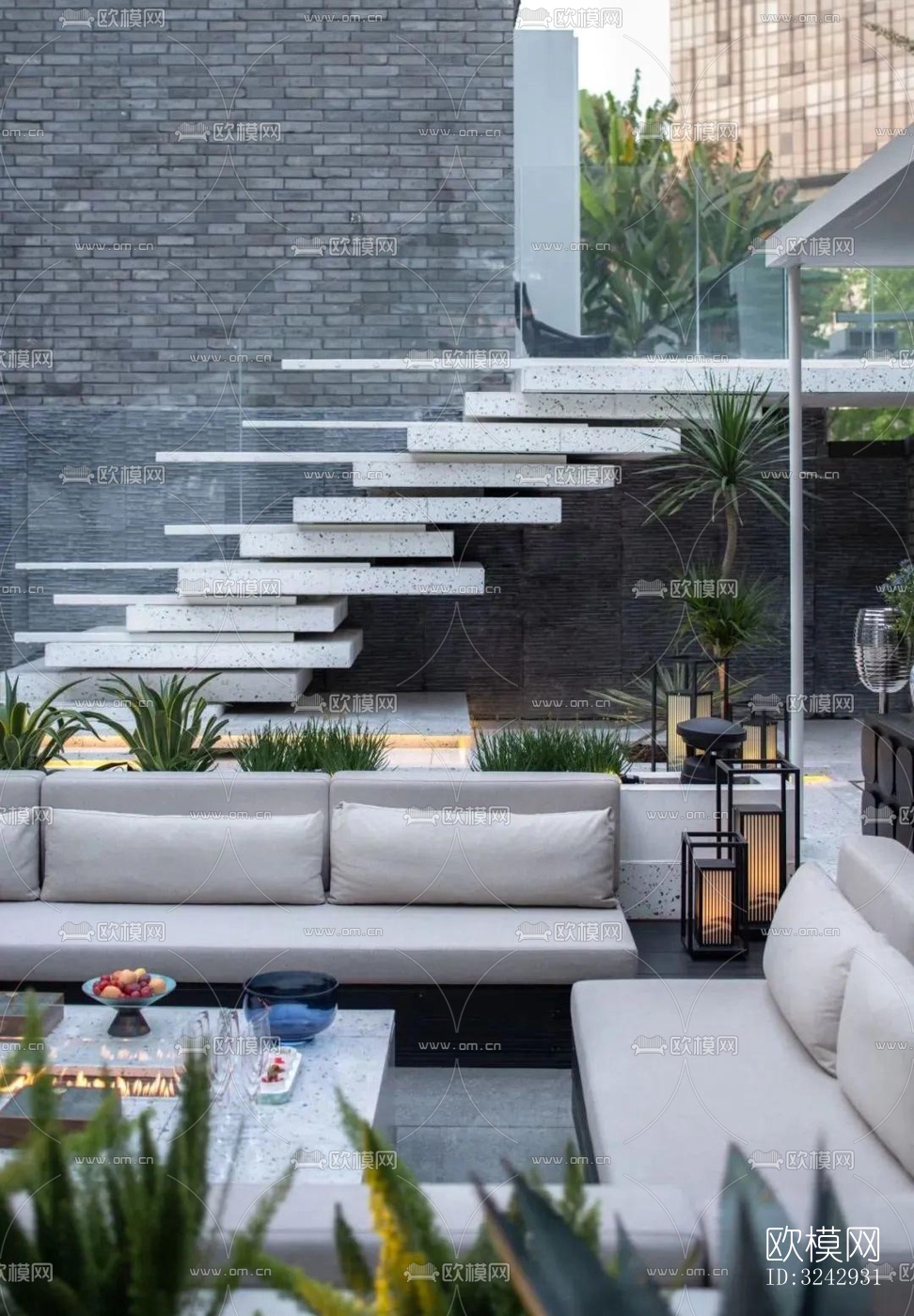 现代中餐厅效果图下载（渲染图8）