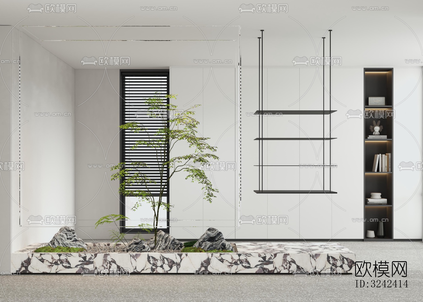 现代玄关过道效果图下载（渲染图5）