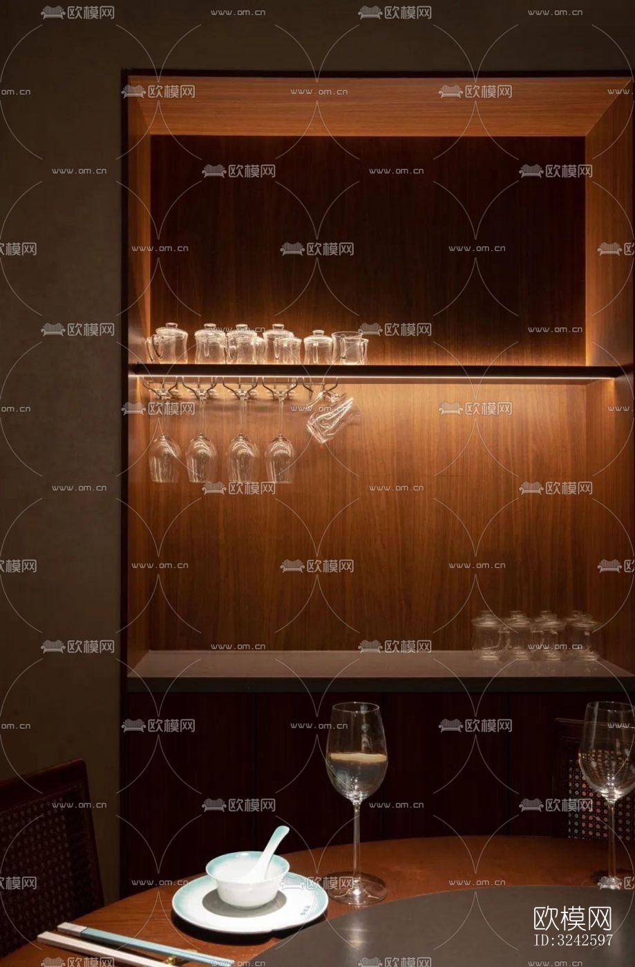 新中式中餐厅效果图下载（渲染图9）