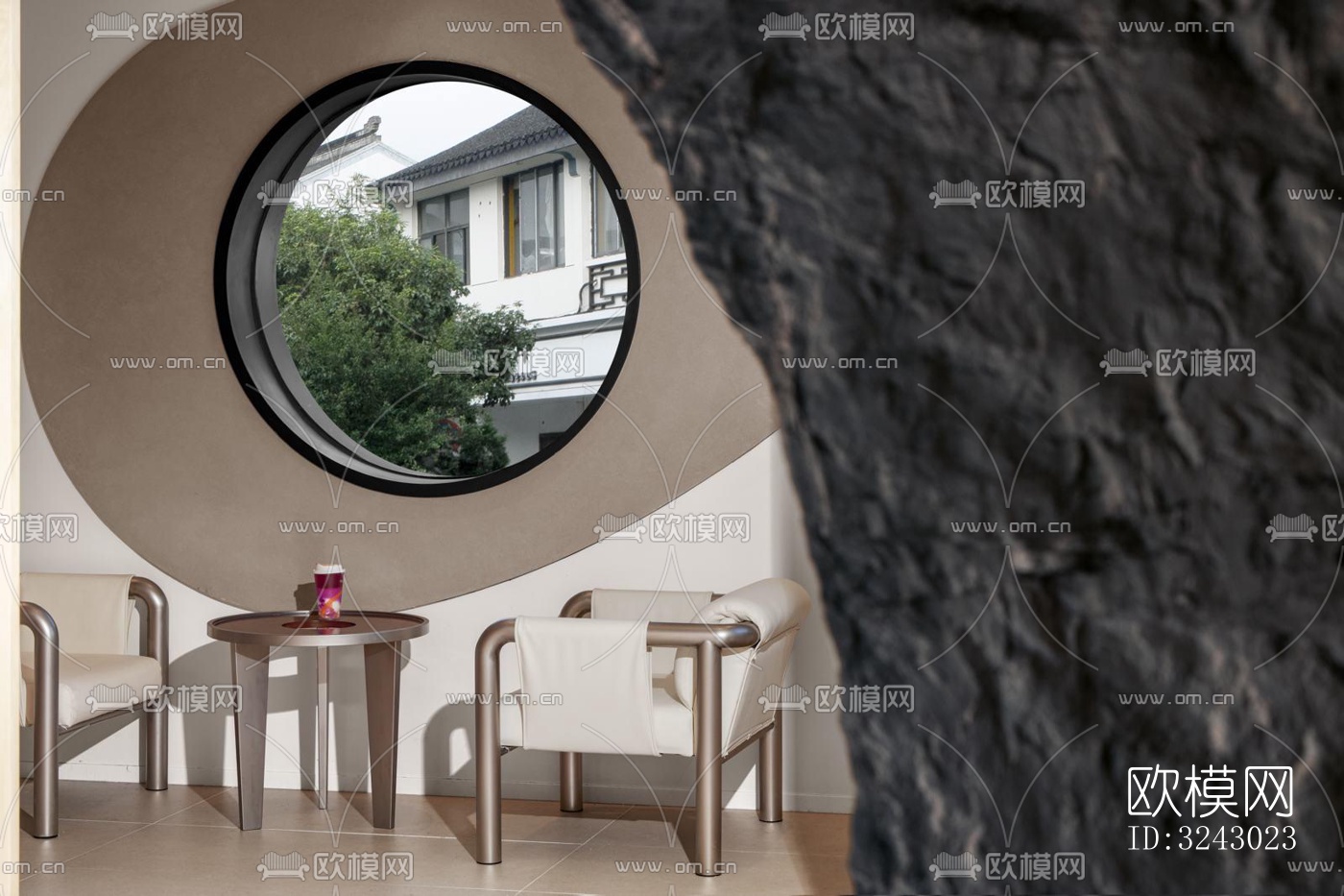 现代咖啡奶茶效果图下载（渲染图10）