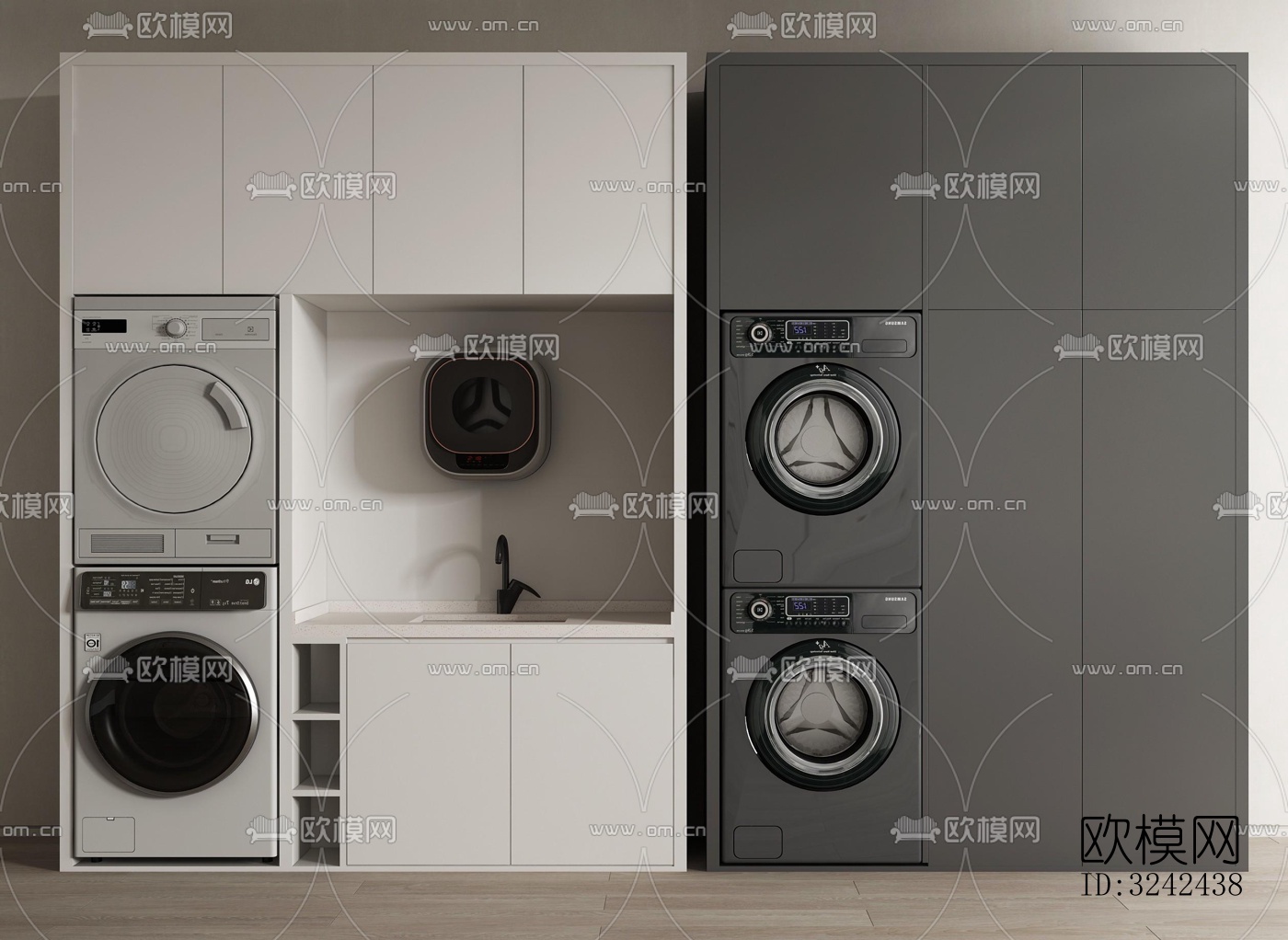 现代阳台花园效果图下载（渲染图4）