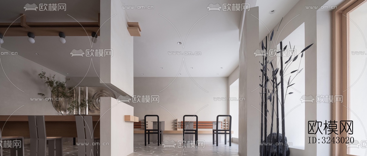 现代咖啡奶茶效果图下载（渲染图12）