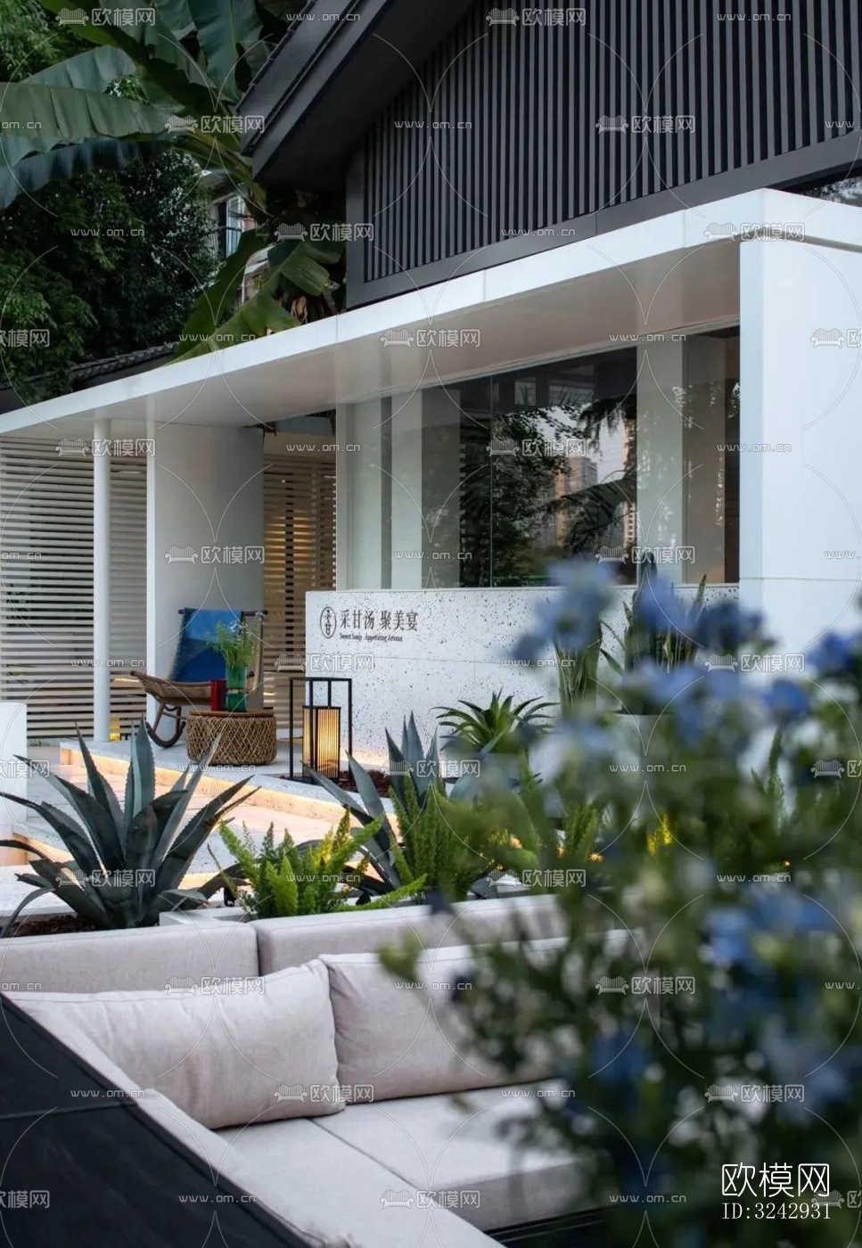 现代中餐厅效果图下载（渲染图7）