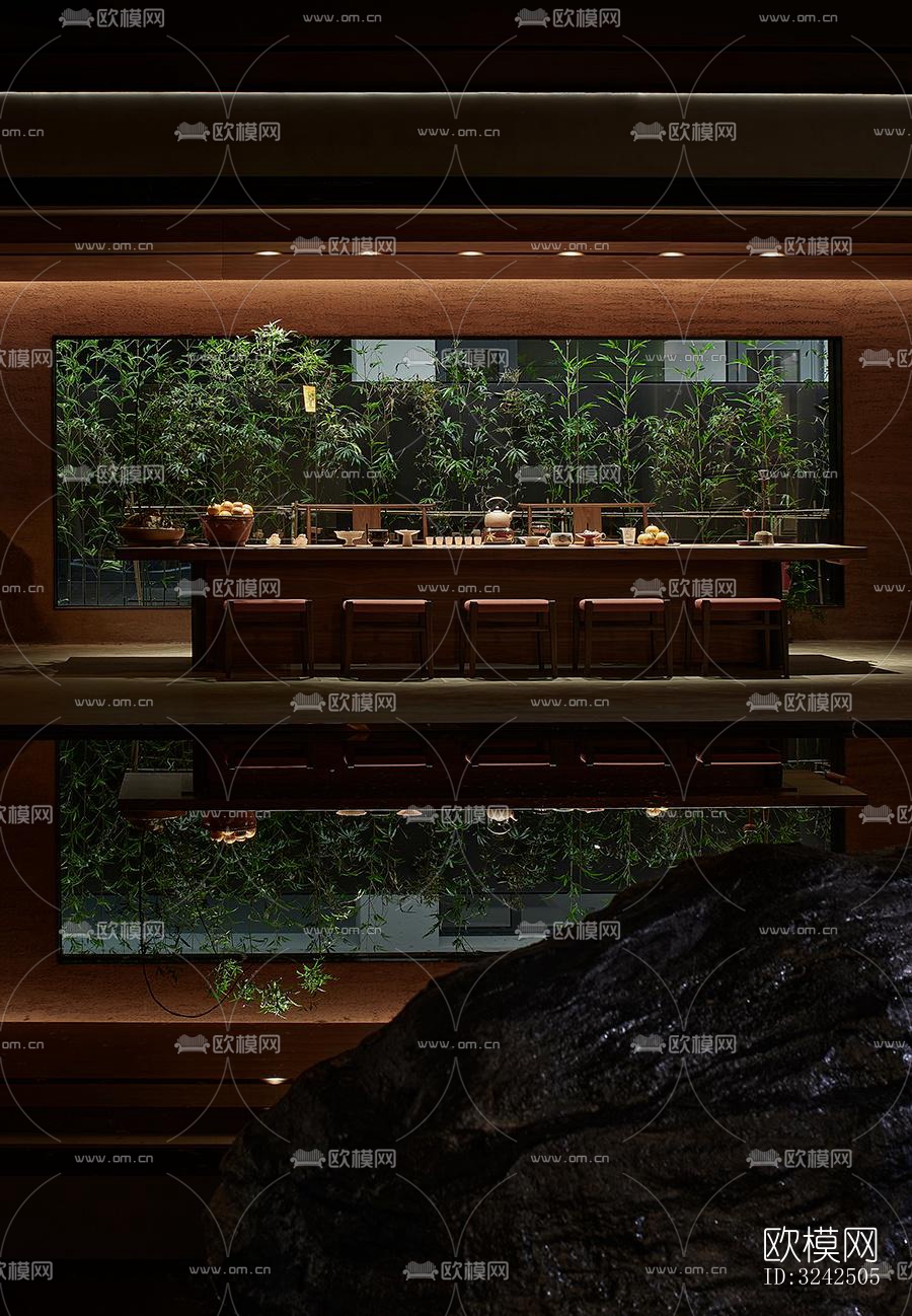 中古风中餐厅效果图下载（渲染图20）