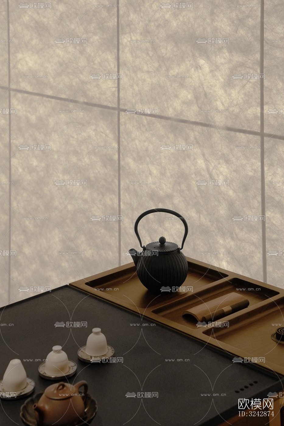 日式中餐厅效果图下载（渲染图2）