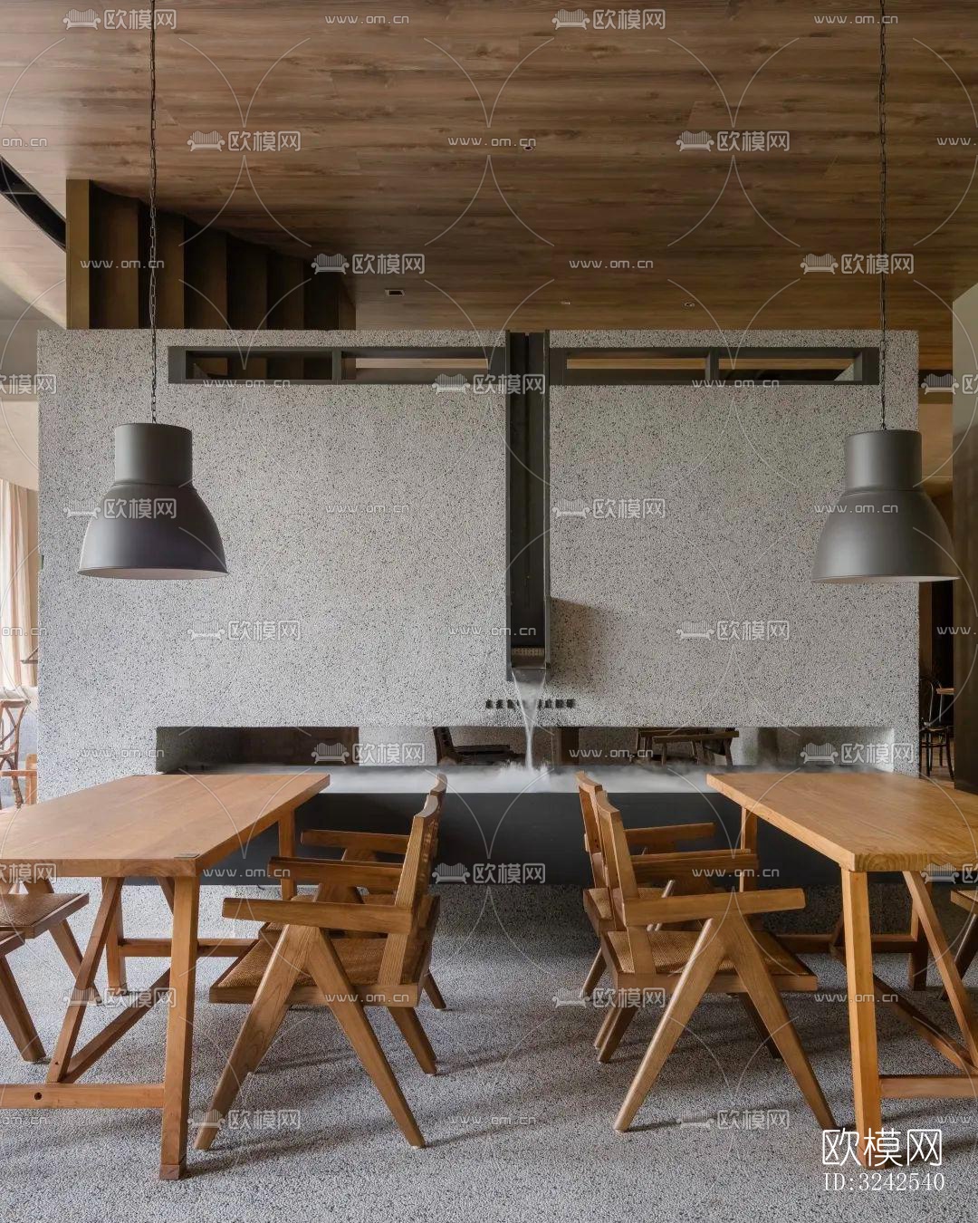 侘寂中餐厅效果图下载（渲染图10）