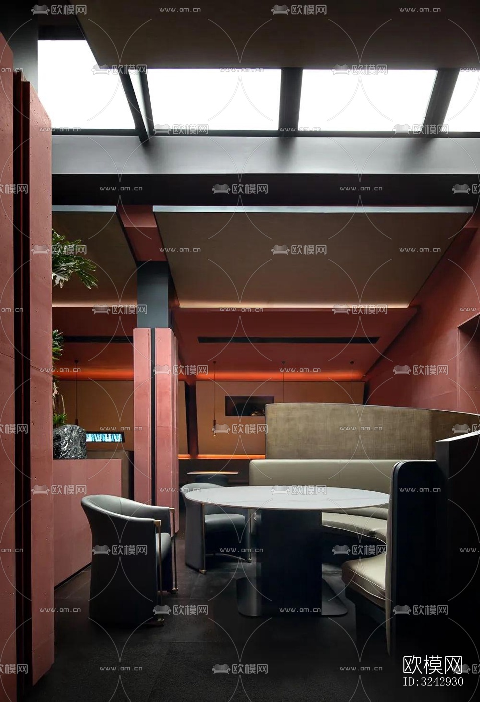 现代中餐厅效果图下载（渲染图9）