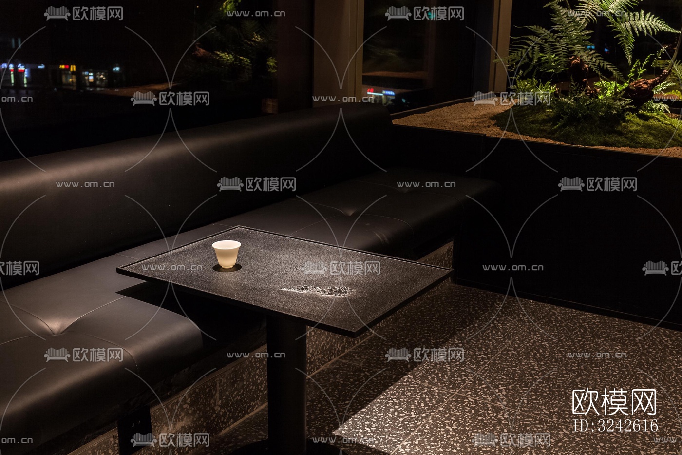 新中式中餐厅效果图下载（渲染图7）