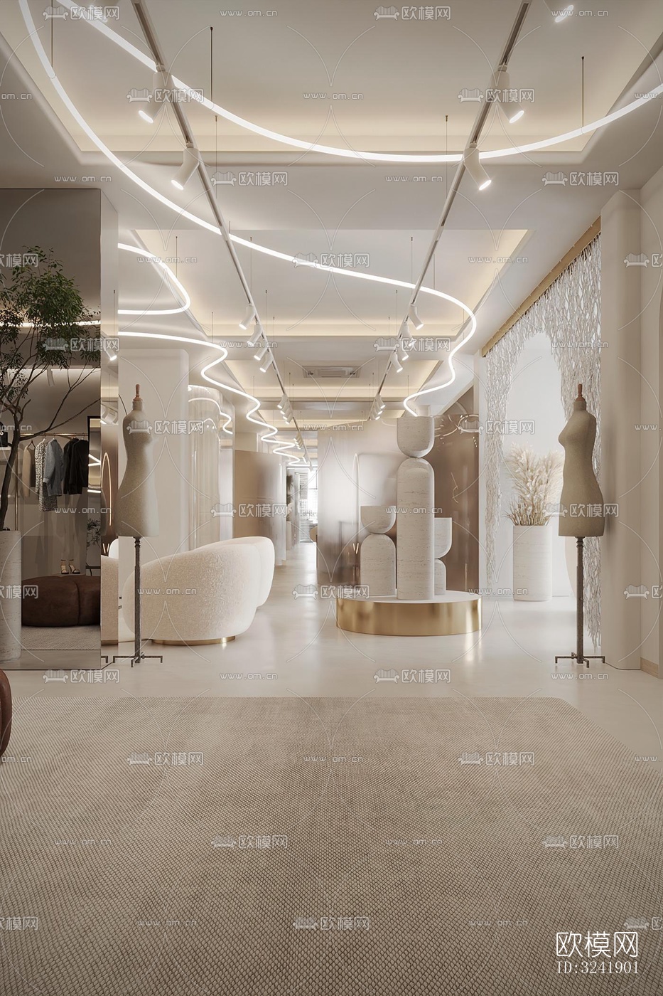 侘寂零售店铺效果图下载（渲染图4）