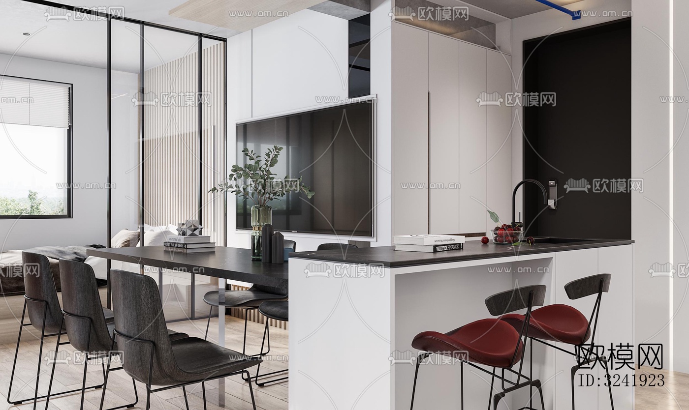 现代公寓效果图下载（渲染图11）