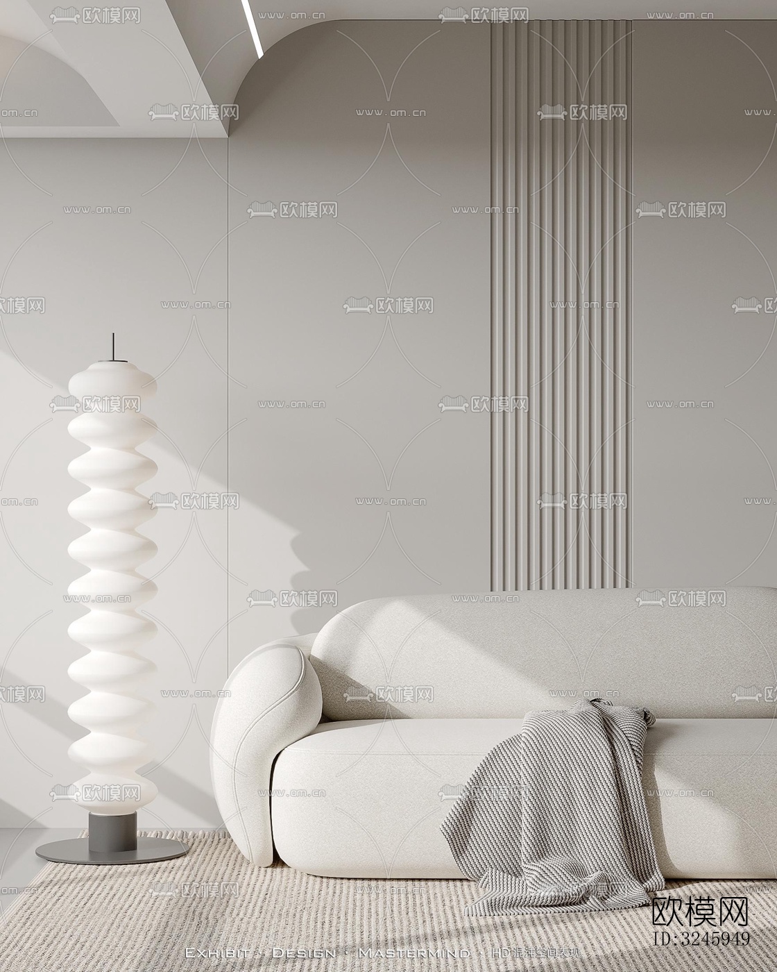 现代客餐厅效果图下载（渲染图4）