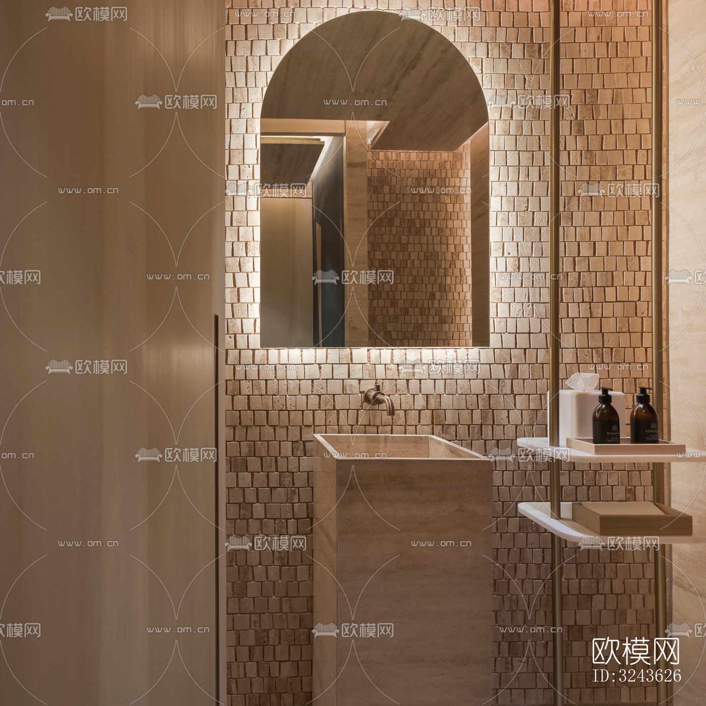 原木风西餐厅效果图下载（渲染图8）