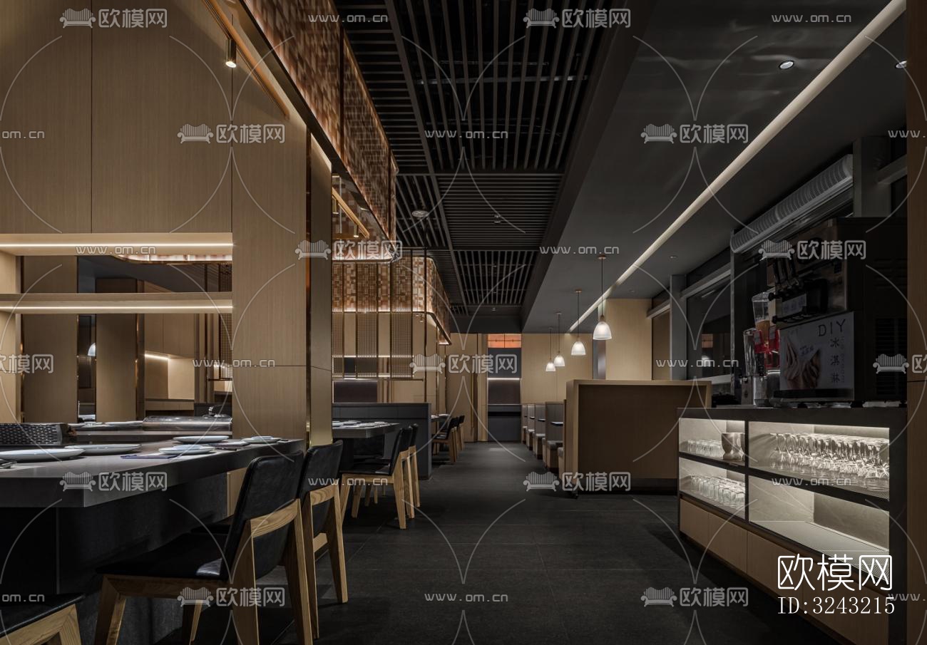 日式日韩料理效果图下载（渲染图20）