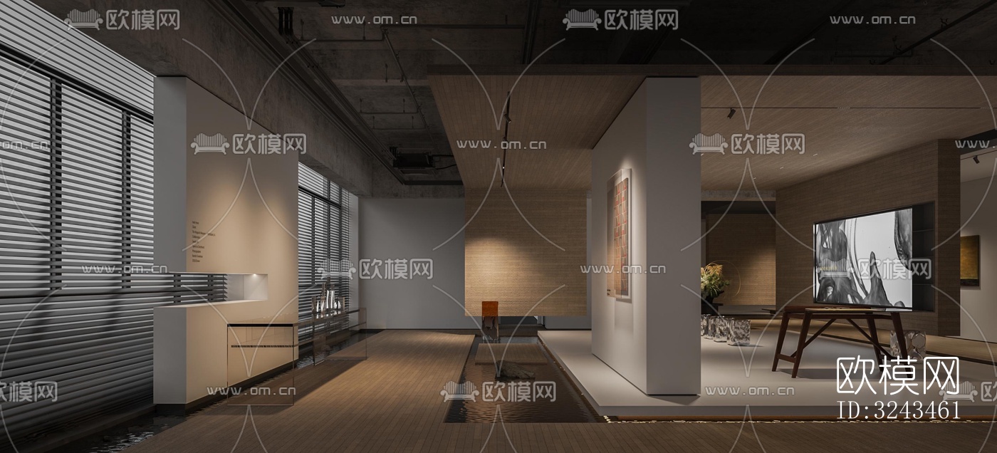 新中式茶馆效果图下载（渲染图12）