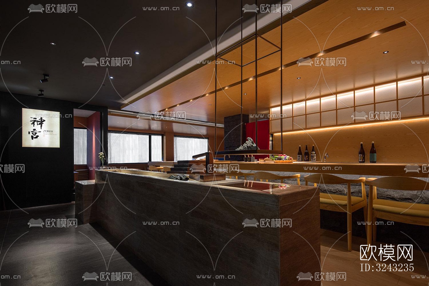 日式日韩料理效果图下载（渲染图4）