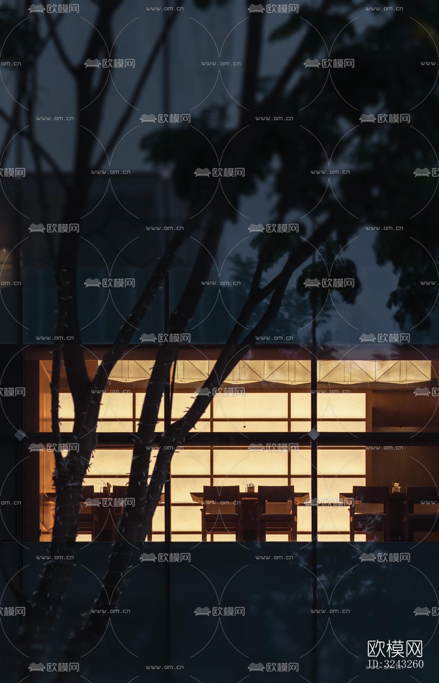 日式日韩料理效果图下载（渲染图2）