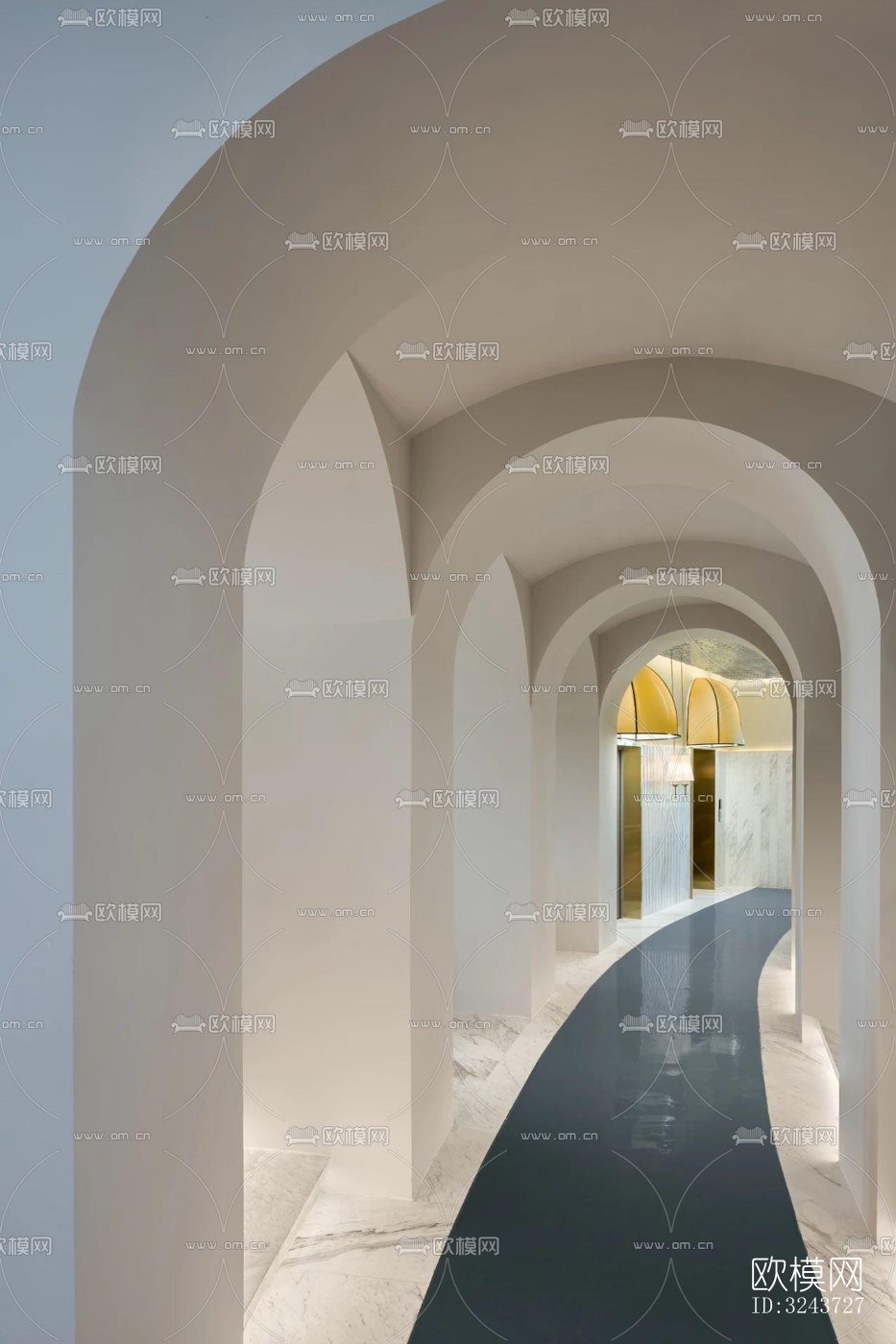 现代西餐厅效果图下载（渲染图9）