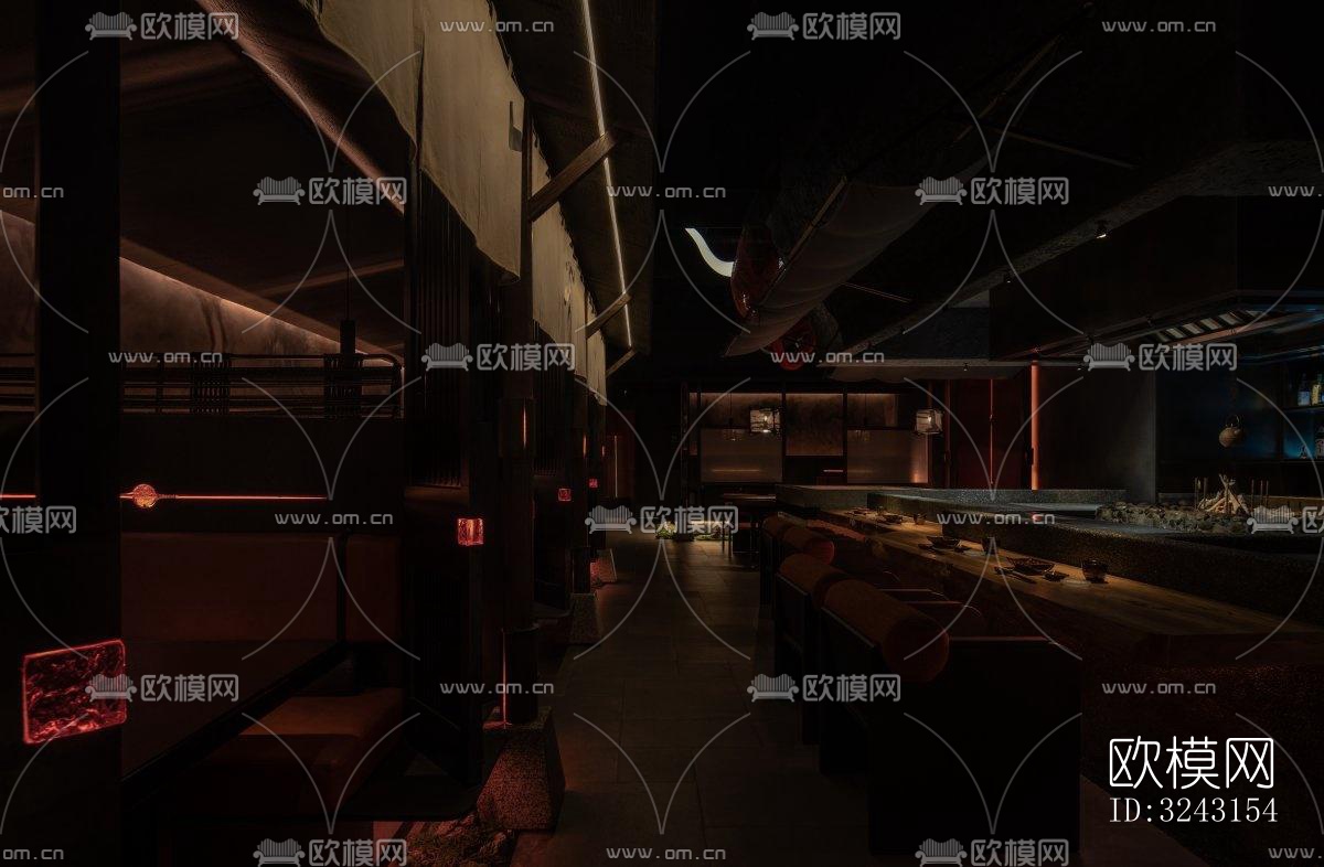 日式日韩料理效果图下载（渲染图11）