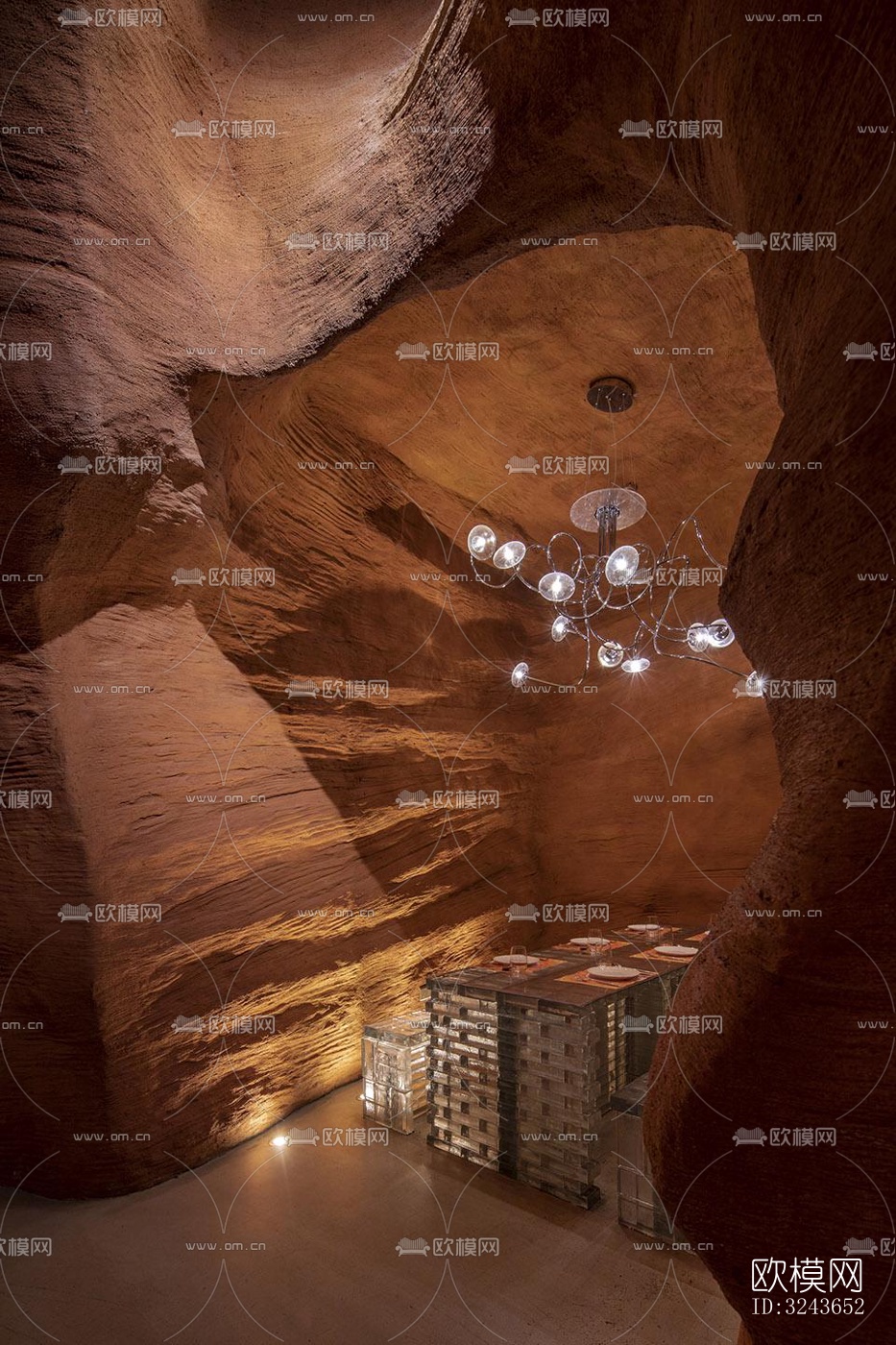 现代西餐厅效果图下载（渲染图2）