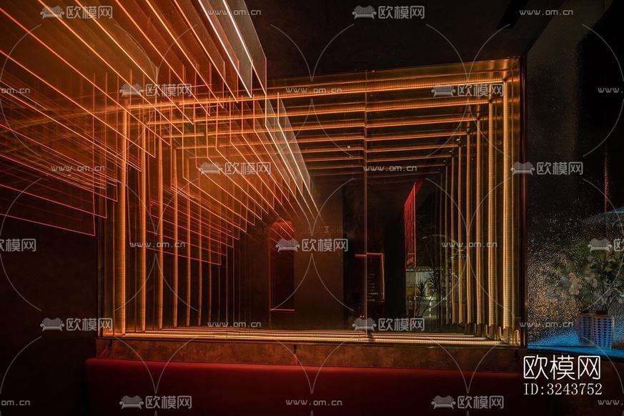 現(xiàn)代西餐廳效果圖下載(渲染圖2)