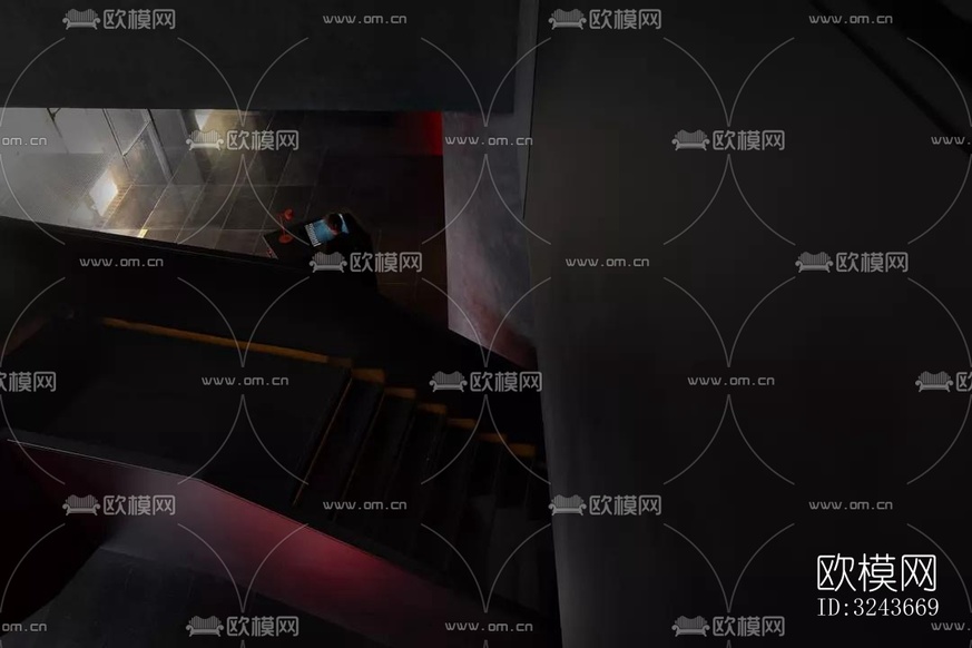 现代西餐厅效果图下载(渲染图12)
